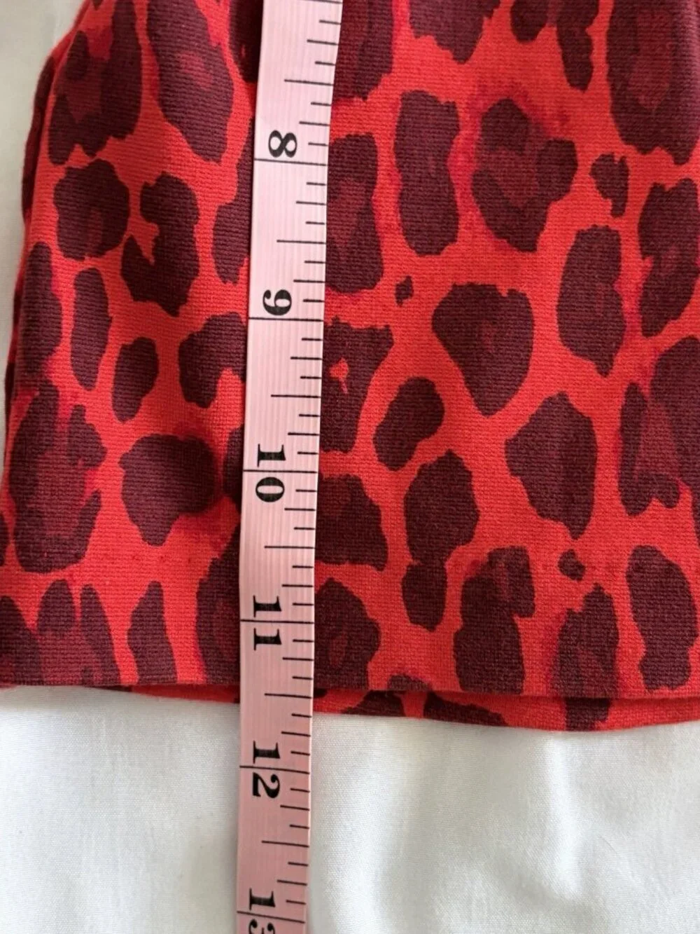 KATE SPADE KIDS GIRLS RED CHEETAH A-LINE SKIRT SZ: 128/ 8Y